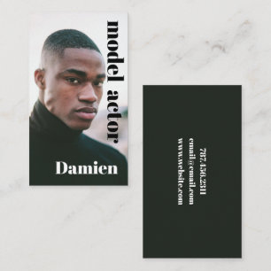 Model Headshot Photographer Business Card