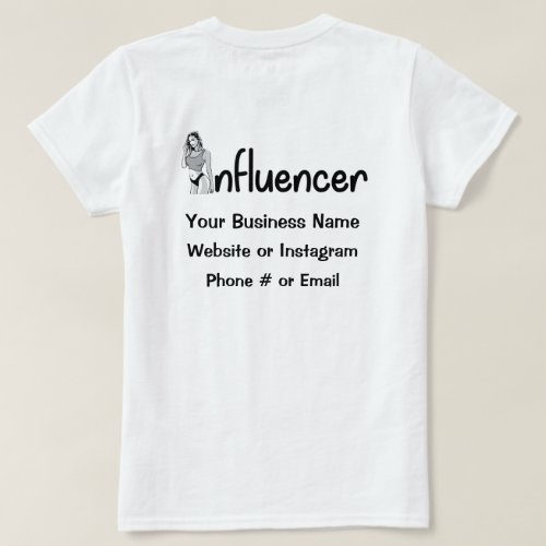 Model Influencer T_Shirt