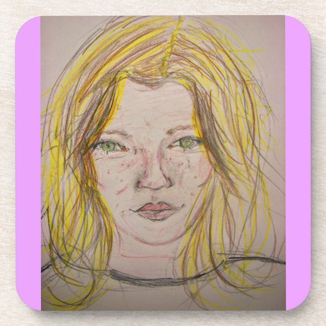 Model Looks Beverage Coaster (Front)