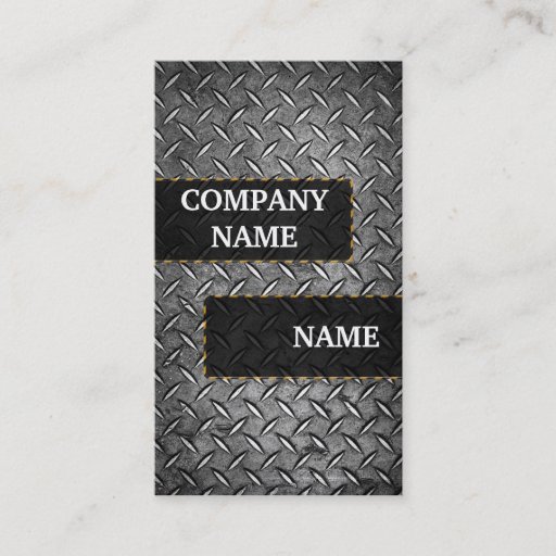 Customizable Model metal diamond card business card template