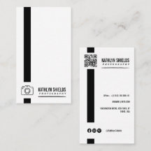 model Minimalist Photo Simple Business Card