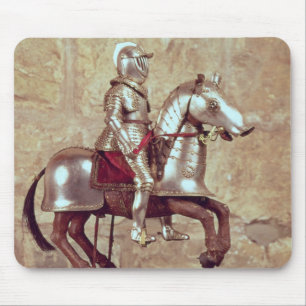 Model of a barded horse and rider, c.1640 mouse pad