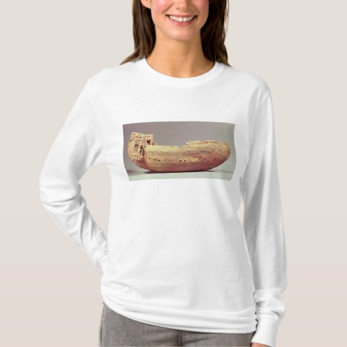 Model of a boat with a high poop deck T_Shirt