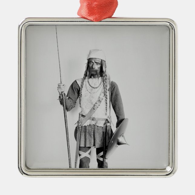 Model of a Frankish warrior Metal Ornament (Front)