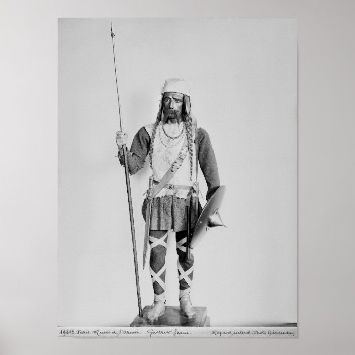 Model of a Frankish warrior Poster