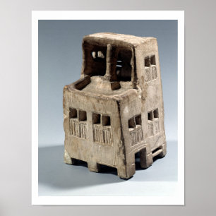Model of a house (limestone) poster