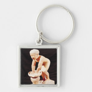 Model of a man making beer, from Saqqara Keychain