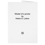 Model of a pirate (Back)