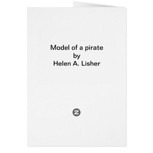 Model of a pirate (Back)
