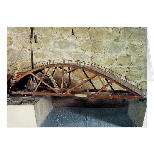 Model of a swing bridge cards (Front Horizontal)
