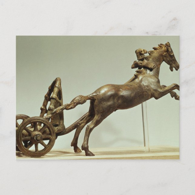 Model of a two horse chariot postcard (Front)