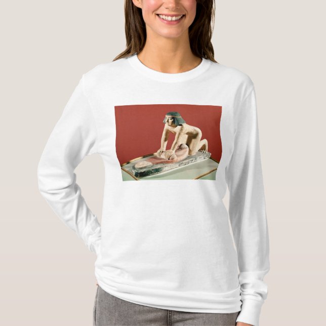 Model of a woman grinding grain, Old Kingdom T-Shirt (Front)