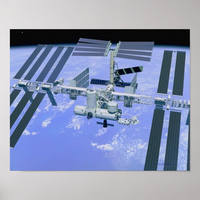 Model of an International Space Station Poster (Front)
