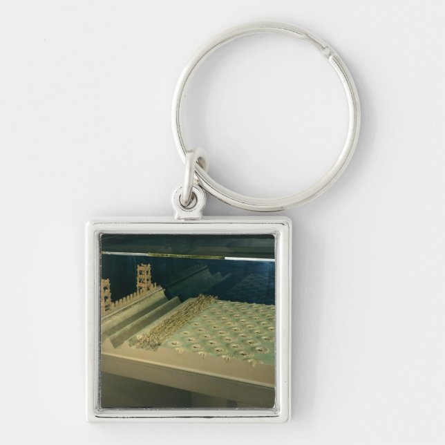Model of Caesar's defences at Alesia Keychain (Front)