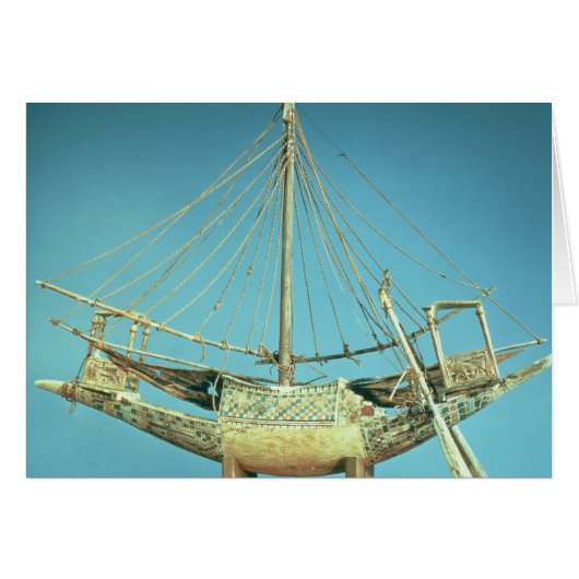 Model of one of the pharaoh's boats cards (Front Horizontal)