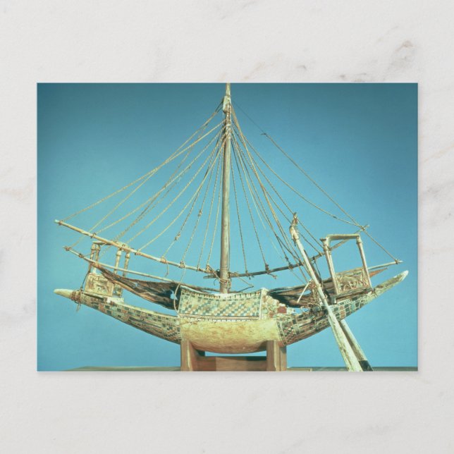 Model of one of the pharaoh's boats postcard (Front)