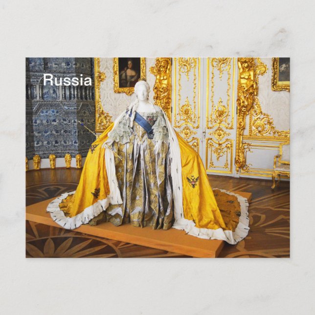 Model of Russian queen Postcard (Front)