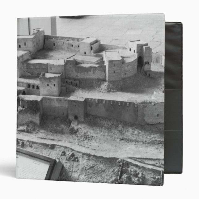 Model of The Krak des Chevaliers, model Binder (Front/Inside)