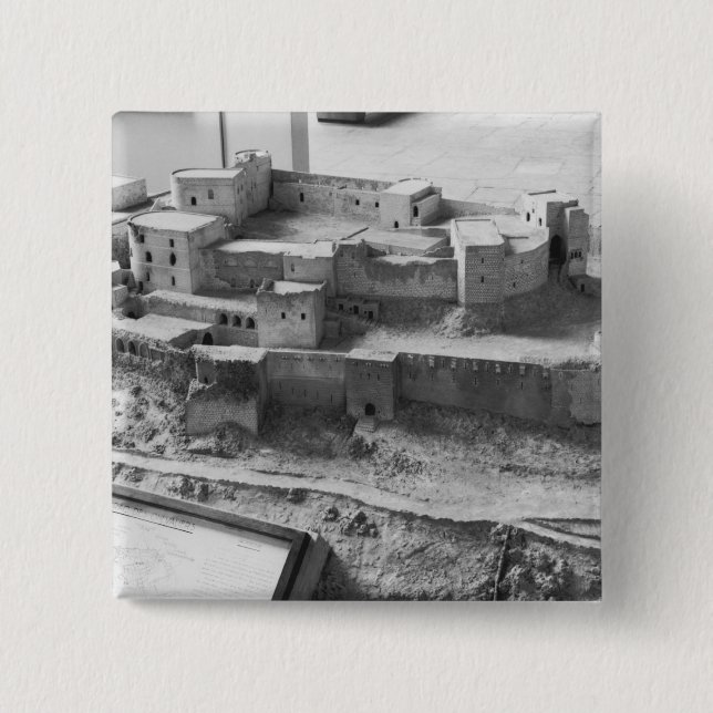 Model of The Krak des Chevaliers, model Button (Front)