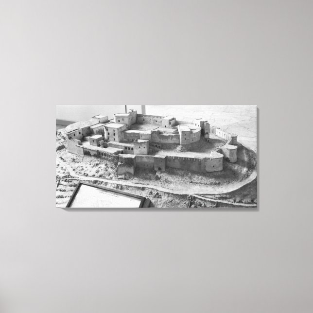 Model of The Krak des Chevaliers, model Canvas Print (Front)