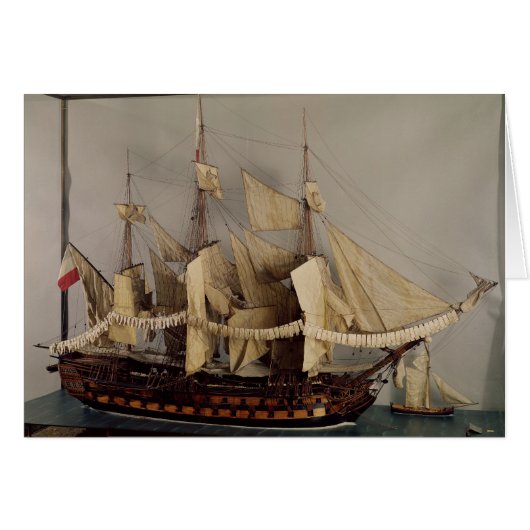 Model of the ship 'L'Achille' Cards (Front Horizontal)