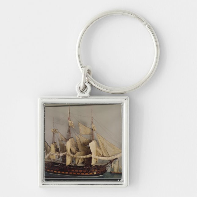Model of the ship 'L'Achille' Keychain (Front)
