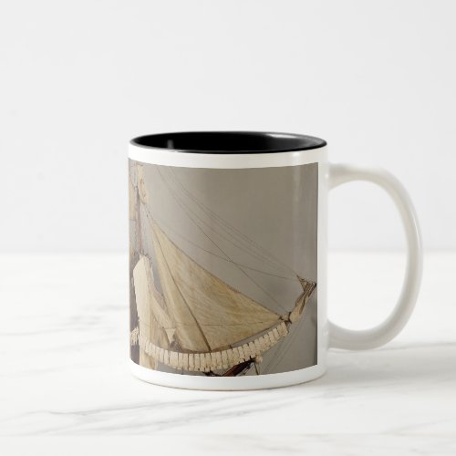 Model of the ship LAchille Two_Tone Coffee Mug