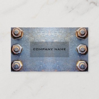 Model Old Rusty Metal Business Card by Grafikcard at Zazzle