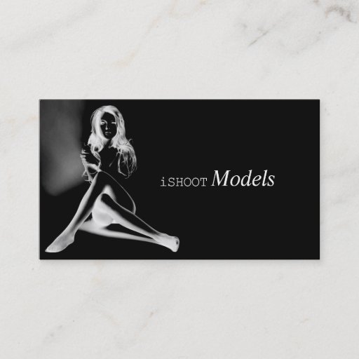 Customizable Model Photographer Photography Camera Modeling Business Card
