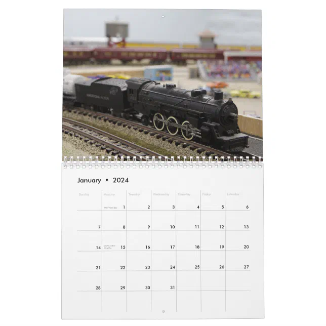 Model Railroad Calendar Zazzle