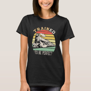 Model Railroad Layout Vintage Railway Locomotive T-Shirt