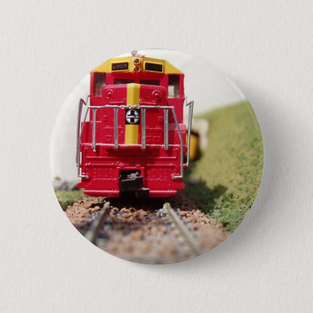Model Railroading Pinback Button (Front)