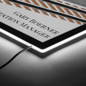 Model Railroading Train Station LED Sign (Corner)