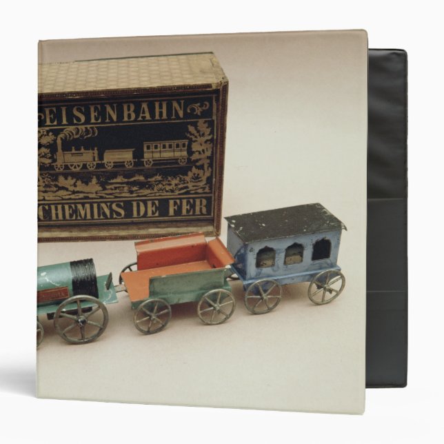 Model railway, c.1870 3 ring binder (Front/Inside)
