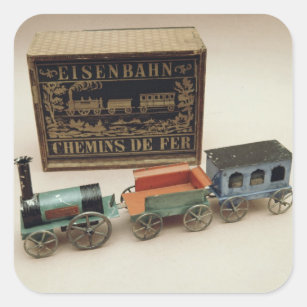 Model railway, c.1870 square sticker