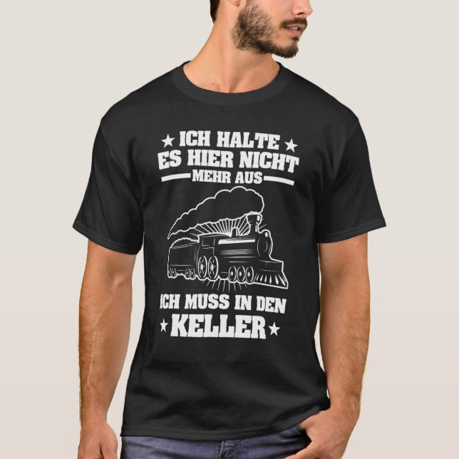 Model Railway Railway Model Building Model Railway T-Shirt (Front)