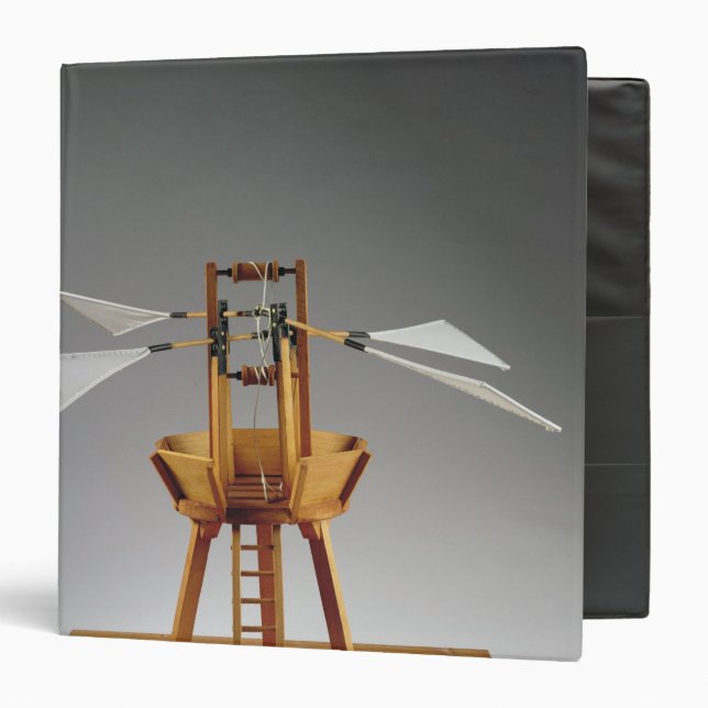Model reconstruction of da Vinci's design Binder (Front/Inside)