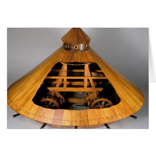 Model reconstruction of da Vinci's design Cards (Front Horizontal)