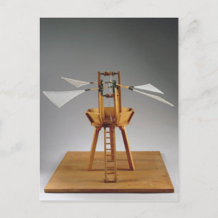 Model reconstruction of da Vinci's design Postcard