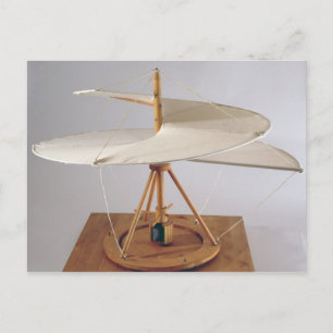 Model reconstruction of da Vinci's design Postcard