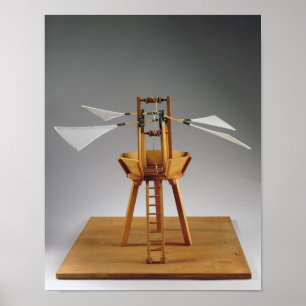 Model reconstruction of da Vinci's design Poster