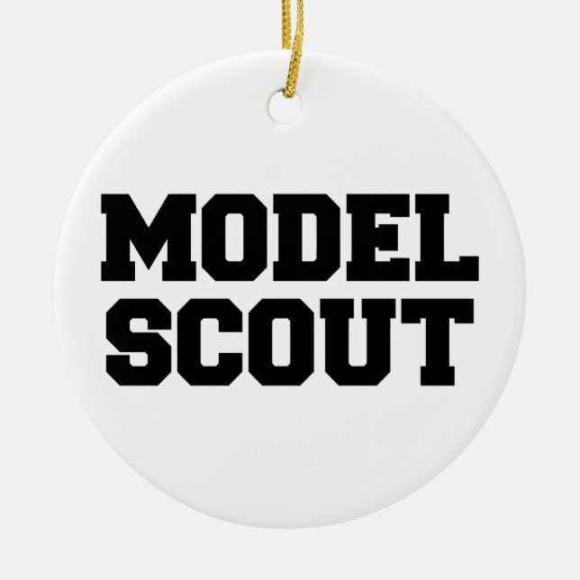 MODEL SCOUT CERAMIC ORNAMENT (Front)