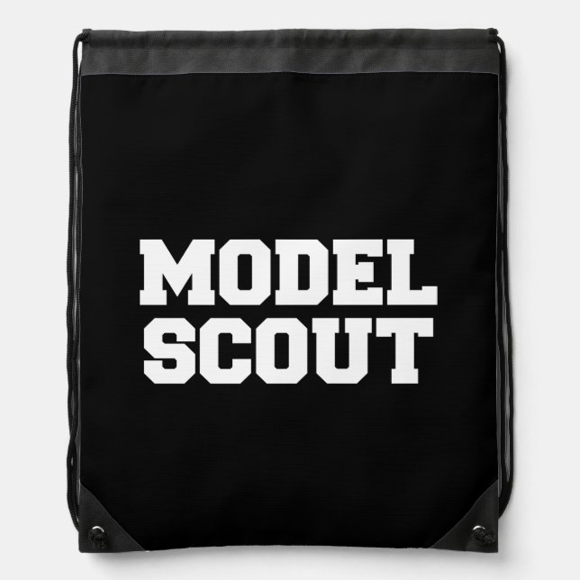 MODEL SCOUT DRAWSTRING BAG (Front)