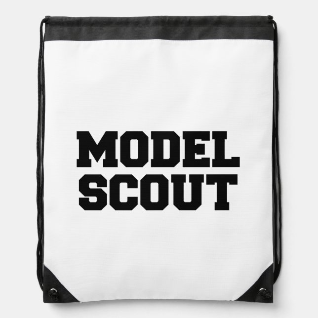 MODEL SCOUT DRAWSTRING BAG (Front)