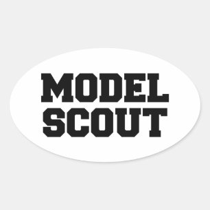 MODEL SCOUT OVAL STICKER
