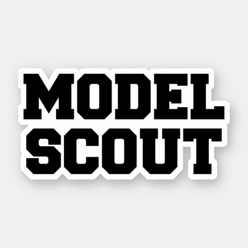 MODEL SCOUT STICKER