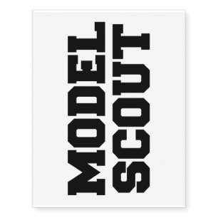 MODEL SCOUT TEMPORARY TATTOOS