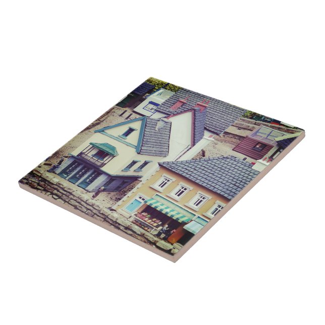 Model Seaside Buildings Ceramic Tile (Side)