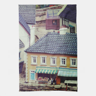 Model Seaside Buildings Kitchen Towel