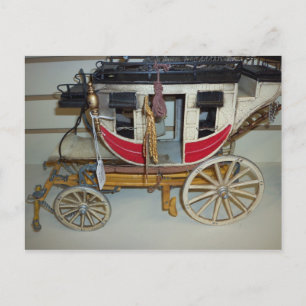 Model Stage Coach Postcard